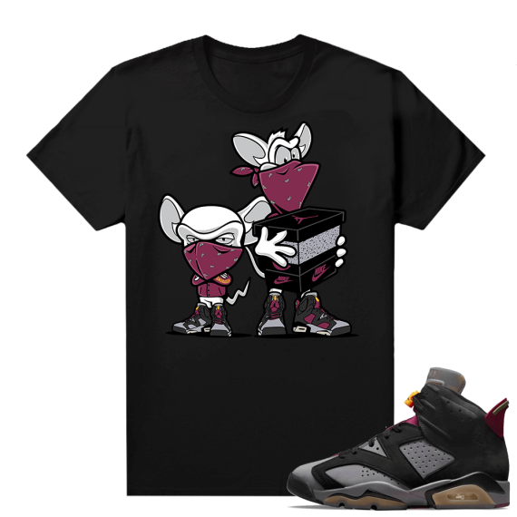 Bordeaux 6s Jordan Sneaker Tees Shirts Black Sneaker Heist