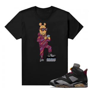 Bordeaux 6s Jordan Sneaker Tees Shirts Black Trap Arthur