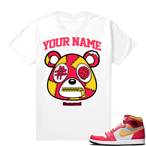 Custom T shirts Fusion Red 1s Bear