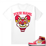 Custom T shirts Fusion Red 1s Bunny