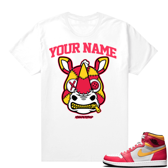 Custom T shirts Fusion Red 1s Rhino