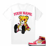 Custom T shirts Fusion Red 1s Bear