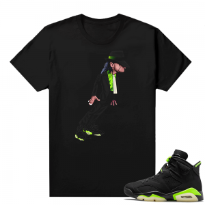 Electric Green 6s matching shirt black Smooth 6s