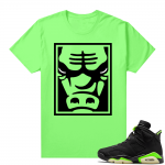 Electric Green 6s sneaker tees shirts Bullish