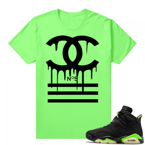 Electric Green 6s sneaker tees shirts Designer Drip