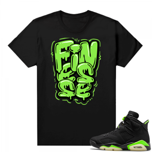 Electric Green 6s sneaker tees shirts Finesse Drip