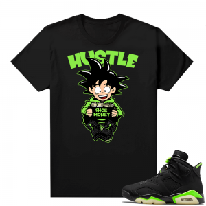 Electric Green 6s sneaker tees shirts Hustle Shoe Money