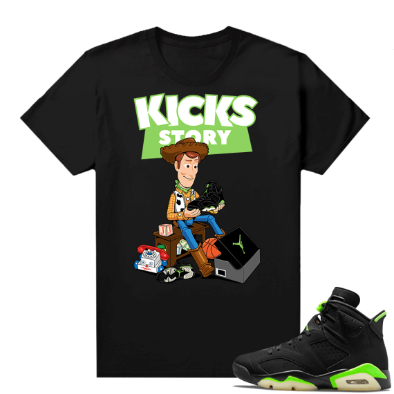 Electric Green 6s sneaker tees shirts Kicks Story