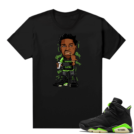 Electric Green 6s sneaker tees shirts Kodak Glee