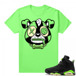 Electric Green 6s sneaker tees shirts Puppy