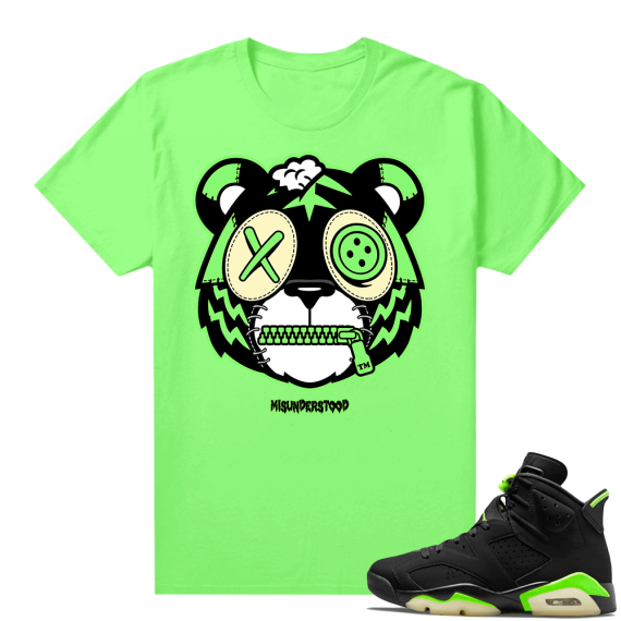 Electric Green 6s sneaker tees shirts Tiger