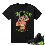 Electric Green 6s sneaker tees shirts Money Callin