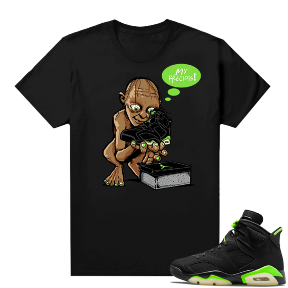 Electric Green 6s sneaker tees shirts My Precious