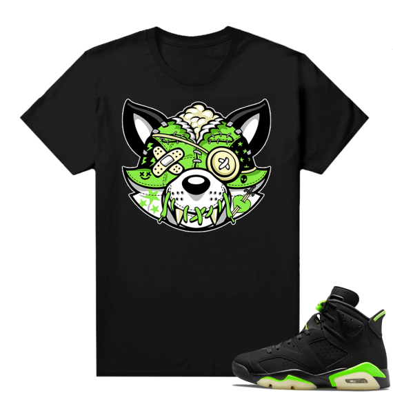 Electric Green 6s sneaker tees shirts Rag dolls Foxy