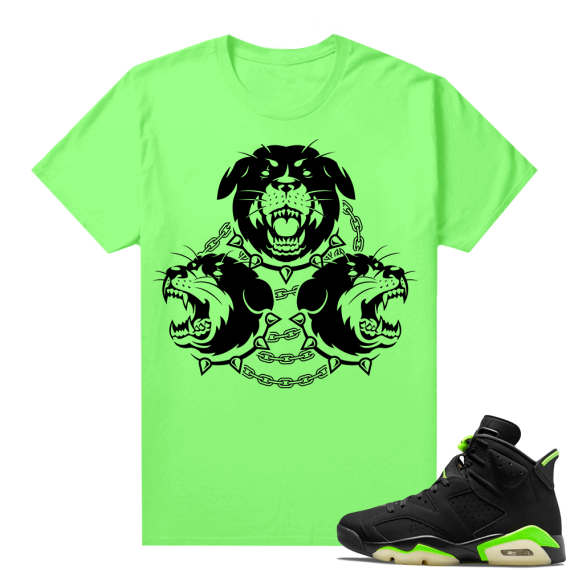 Electric Green 6s sneaker tees shirts Rottweilers