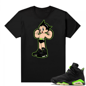 Electric Green 6s sneaker tees shirts Sneakerhead AstroBoy