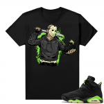 Electric Green 6s sneaker tees shirts black Jason Cop