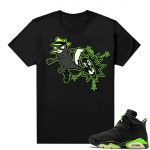 Electric Green 6s sneaker tees shirts black Perry 6s