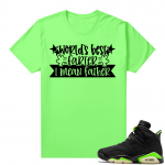 Fathers Day shirts Match Electric Green 6s Greatest Farter