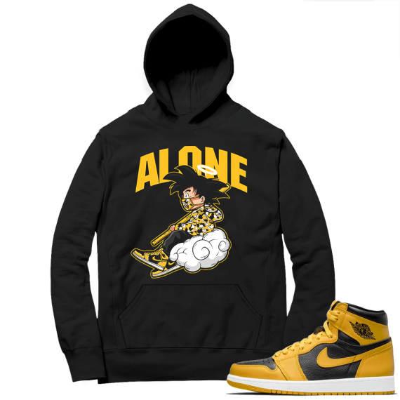 Jordan 1 Pollen Hoodies Match Black Alone