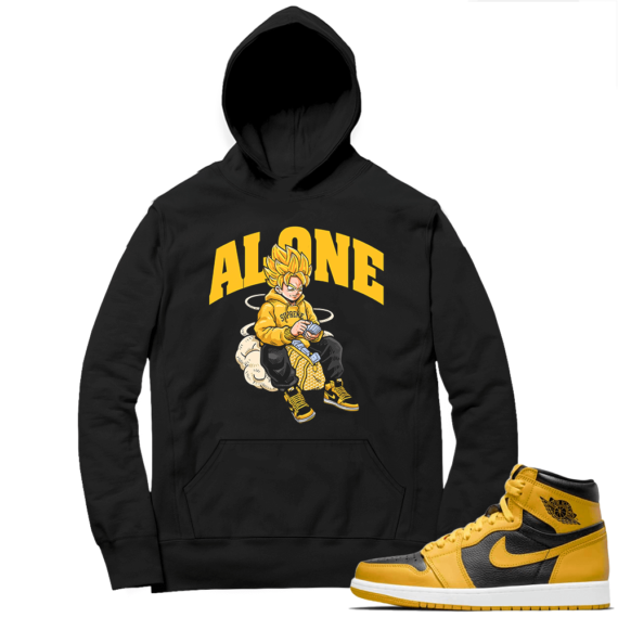 Jordan 1 Pollen Hoodies Match Black Alone Goku