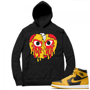 Jordan 1 Pollen Hoodies Match Black Crying Heart