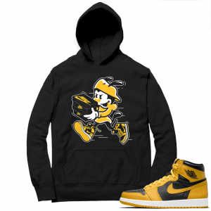 Jordan 1 Pollen Hoodies Match Black Double Up