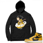 Jordan 1 Pollen Hoodies Match Black Fly Goku