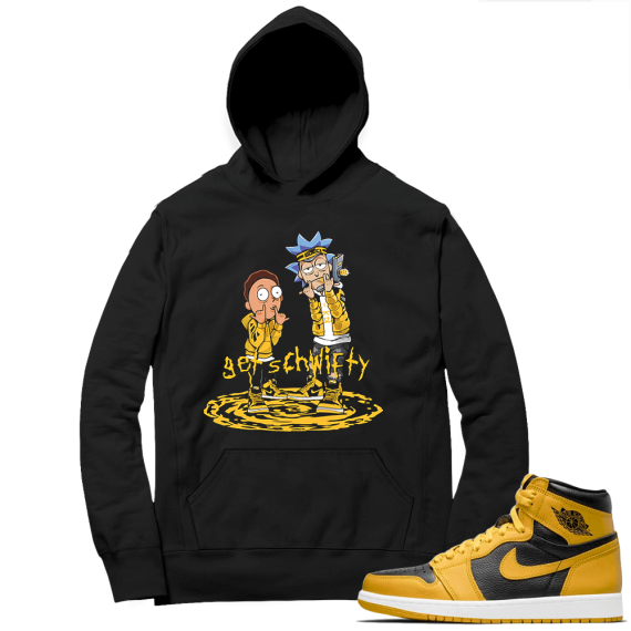 Jordan 1 Pollen Hoodies Match Black Get Schwifty