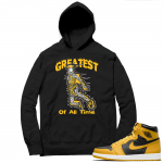 Jordan 1 Pollen Hoodies Match Black Greatest of All Time