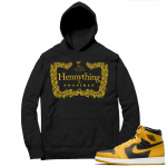 Jordan 1 Pollen Hoodies Match Black Hennything