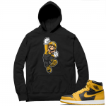 Jordan 1 Pollen Hoodies Match Black Mario