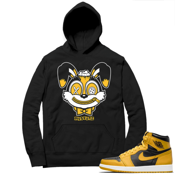 Jordan 1 Pollen Hoodies Match Black Misfitz Bunny