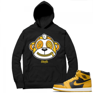 Jordan 1 Pollen Hoodies Match Black Misfitz Monkey