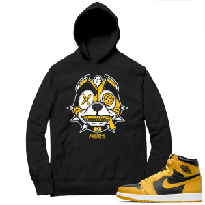 Jordan 1 Pollen Hoodies Match Black Misfitz Pitbull