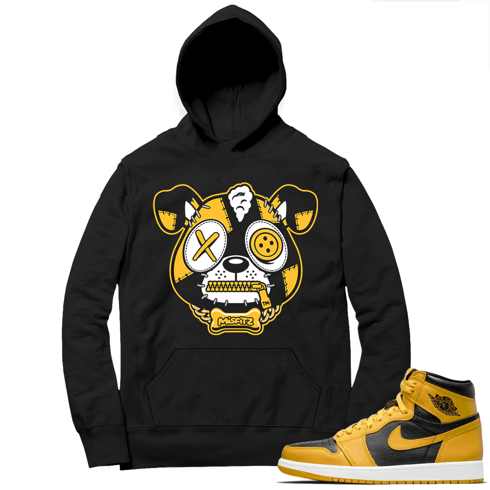 Jordan 1 Pollen Hoodies Match Black Misfitz Puppy