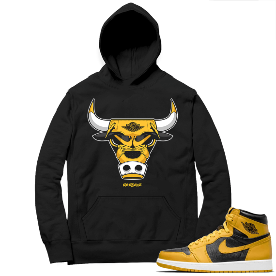 Jordan 1 Pollen Hoodies Match Black Rare Air Bull