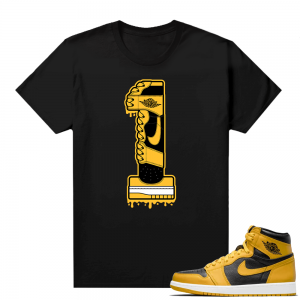 Jordan 1 Pollen Sneaker tees Match Black 1s Drip