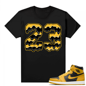 Jordan 1 Pollen Sneaker tees Match Black 23 Drip