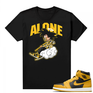 Jordan 1 Pollen Sneaker tees Match Black Alone