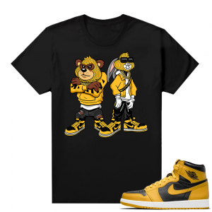 Jordan 1 Pollen Sneaker tees Match Black Big Steppas