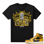 Jordan 1 Pollen Sneaker tees Match Black Blessed