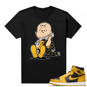 Jordan 1 Pollen Sneaker tees Match Black Designer Charlie