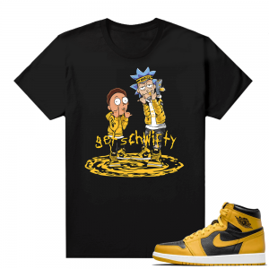 Jordan 1 Pollen Sneaker tees Match Black Get Schwifty