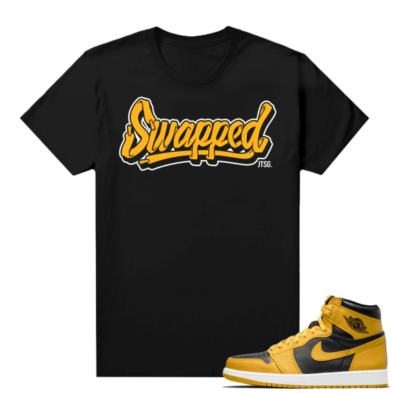 Jordan 1 Pollen Sneaker tees Match Black JTSG Swapped Logo