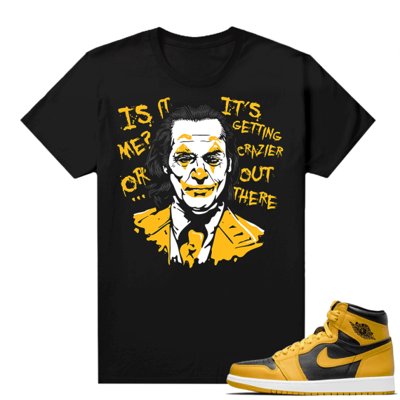 Jordan 1 Pollen Sneaker tees Match Black Joker