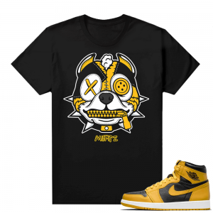 Jordan 1 Pollen Sneaker tees Match Black MISFITZ Pitbull