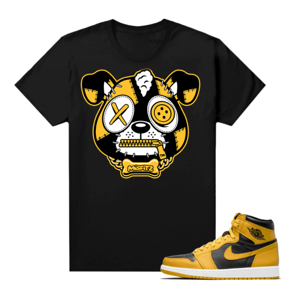 Jordan 1 Pollen Sneaker tees Match Black MISFITZ Puppy