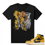 Jordan 1 Pollen Sneaker tees Match Black MJ Finesse