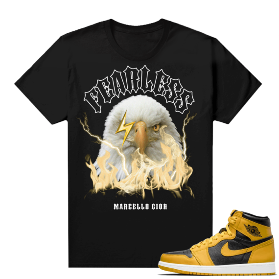 Jordan 1 Pollen Sneaker tees Match Black Marcello Gior Fearless